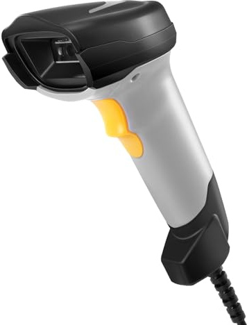 Escáner de código de barras, escáner de código QR de mano, conexión con cable USB, 1D 2D y PDF417, matriz de datos, lector automático de código de barras Plug and Play, escáneres de códigos de barras