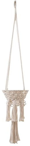 Ttiy Corbeille à fruits suspendue en corde de coton pour plantes macramé panier à fleurs pour cuisine décoration d'intérieur 1 pièce B