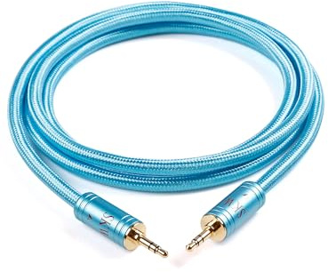 SKW Cavo AUX 3.5mm a 6.35mm 1m, per Subwoofer, Auto, Casse Attive e Collegamenti Audio​