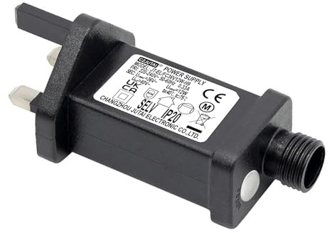 Transformador de 36 V para CZJUTAI JT-EL/FC36V12W, CZJUTAI JT-EL/FC36V12W /6W /4.5W /3.6W con 8 modos, memoria y temporizador de 6 horas, IP20 para luces de árbol de Navidad, luces de red, luces de