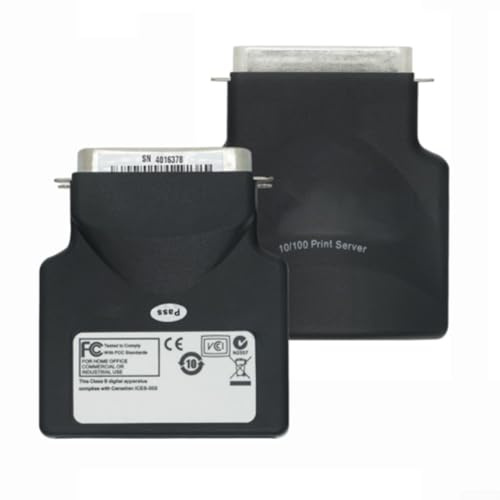 Servidor de impresión de red P1031031 con interfaz paralela extendida y Ethernet para impresoras térmicas ZM400, Z4M, S4M, 110Xi3/110Xi4 y 105SL