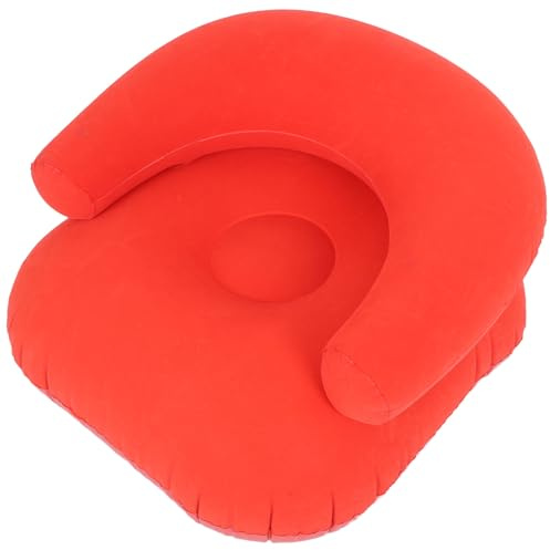 Toddmomy Canapé Gonflable de Camping Chaise Gonflable Pliable, Fauteuil Inclinable, Floqué, Orange, Léger, Valves de Gonflage et Dégonflage Rapides, pour Adultes, Intérieur et Patio