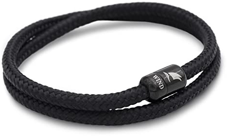 Wind Passion - Bracciale Corda Nautica Uomo Donna, Sportivo, Surfer, mare, Marinaio Lifestyle | Idea Regalo| con Chiusura Magnetica