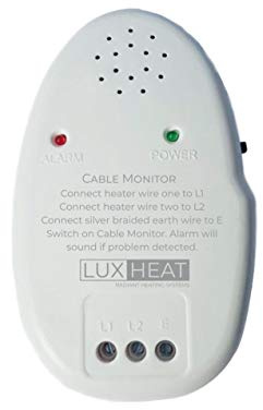 LuxHeat Radiant Floor Heat Installation Cable Monitor, Instant Alarm, Screamer. Monitors Heaters Continuity and Insulation During Floor Installation. Compatible With All Electric Underfloor Heating