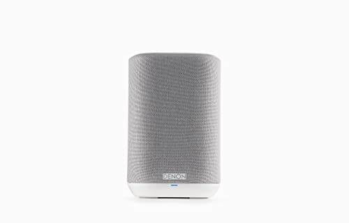 Denon Home 150 Wireless Smart Speaker – Compact Design, Wi-Fi & Bluetooth, HEOS Built-in, Alexa Built-in, Siri & AirPlay 2, Spotify Connect, Multi-Room Support, White