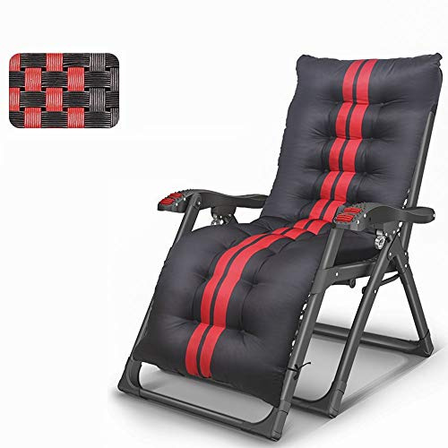 FUFU Deckchairs Liegestuhl,Liegestühle Zero Gravity Locking Patio Outdoor-Liegestuhl mit gepolstertem, verstellbarem Recliner für Outdoor Beach Patio Pool Support 440lbs Klappbar (Color : 1002)