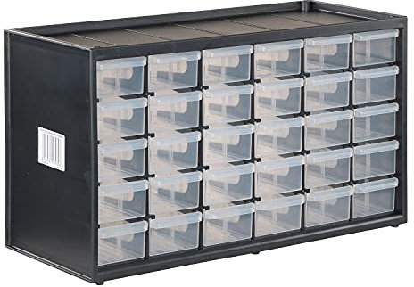 CRAFTSMAN Organizador de almacenamiento, sistema de almacenamiento modular de 30 cajones pequeños, fácilmente apilable (CMST40730)