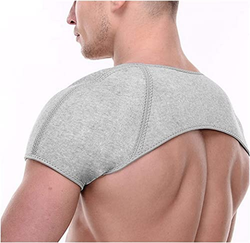 Liummrcy Double épaule, orthèse d'épaule, orthèse de Soutien soulagement de la Douleur Compression épaule Chaude Wrap Protecteur Chaud épaule orthèse Hiver Chaud épaulettes pour Femmes et Hommes (M)