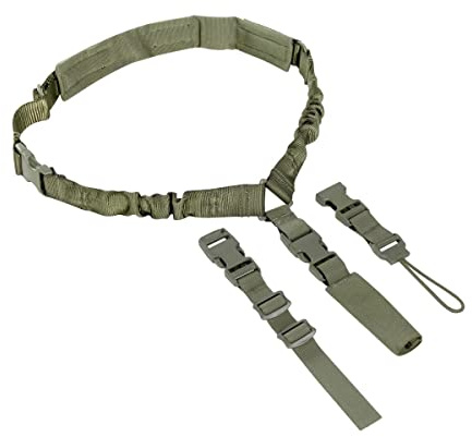Tasmanian Tiger TT Single Multipurpose Sling Gepolsterter Single Trage-Riemen mit variablen Befestigungsoptionen für Lang-Waffen, Kameras oder Taschen