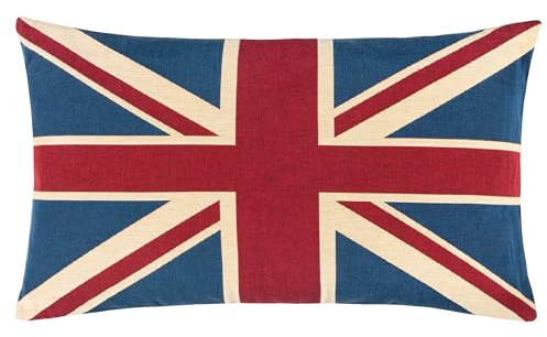 Evans Lichfield Union Jack Kissen, Polyester-Füllung, Baumwolle, mehrfarbig, Union Jack, 46 x 32 cm