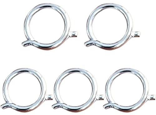 TorSor 5 Pack Torsion Spring for Wool Shearing Scissors Chicken Bone Poultry Shears Secateurs Coil Twisted Springs Stainless Steel Replacement Bracket Clip Ring Repair (Wire1.8mm/OD15mm/ID12MM)