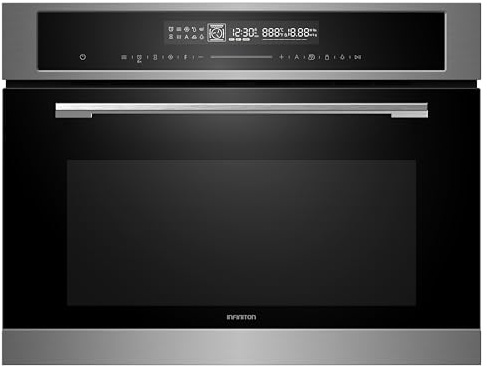 Infiniton Horno Multifunción 50 Litros 48YA3, Potencia 3000W, Función Microondas, FullTouch, Doble Acristalamiento, A+