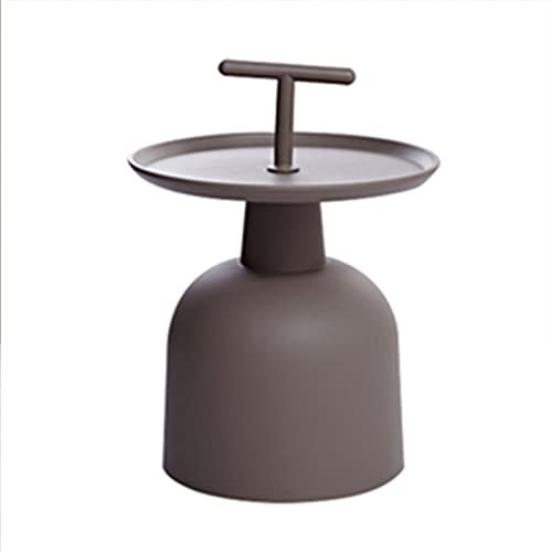 Beistelltisch/Beistelltisch, Wohnzimmertisch, Schlafzimmer, Schreibtisch, Wandtisch, Flurtisch, runder industrieller Couchtisch aus Kunststoff