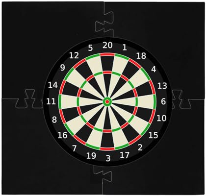 lyanny Dart Surround Dart Wandschutz | Dartscheibe Catchring Schutzring Ø45cm | Quadratische Dartscheibe Schutzring Dartscheibe Schutz | leichte Dartboard-Rückseite für Dartspiele