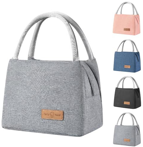 Aiuuee Kühltasche 8L, Auslaufsicher Lunchtaschen Picknicktasche für Herren Damen, Tragbar Isoliertasche für Arbeit Büro Reisen Picknick(Grau)