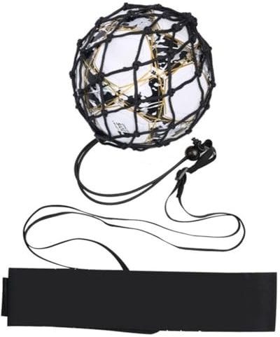 Zwfjcmsa Schwarze Tragbare Balltasche, Fußball-Ballnetztasche, Auffällige Verschlüsselung + Gürtel
