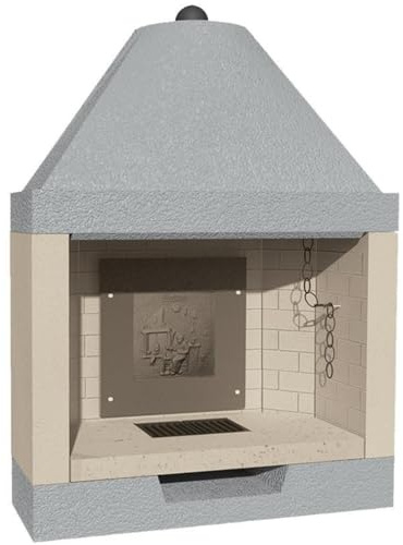 Marsicamin Camino Legna Prefabbricato Refrattario Focolare Aperto M110 REF Ambiente Design Arredo Interni Riscaldamento