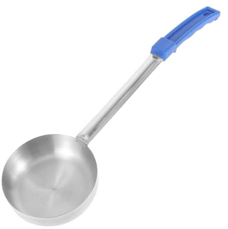 PHENOFICE 8ounce Stainless Steel Portion Control Scoop Pizza Sauce Ladle Kitchen Home Use Serving Spoon for Pizza Making