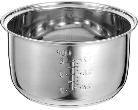 BESTOYARD Pentola Interna Per Cuociriso Elettrico in Acciaio 3l Rivestimento Antiaderente, Accessorio Ricambio Per Cucina Domestica e Ufficio