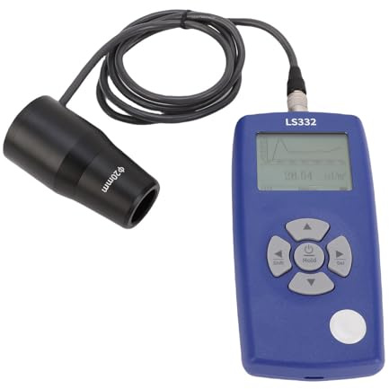 Luocute Misuratore di Luminanza Digitale, Misuratore di Luce, Tester di luminosità 1 a 1000000 Cd m² con Sonde Intercambiabili 10 Mm e 20 Mm per Schermi HDR, Proiettori, Analisi dello