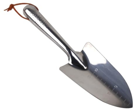 BESTonZON Truelle De Jardin Petite Pelle Acier Inoxydable avec Manche Antidérapant Outil Multifonction pour Transplanter Et Désherber Léger Et Portable pour Jardinage