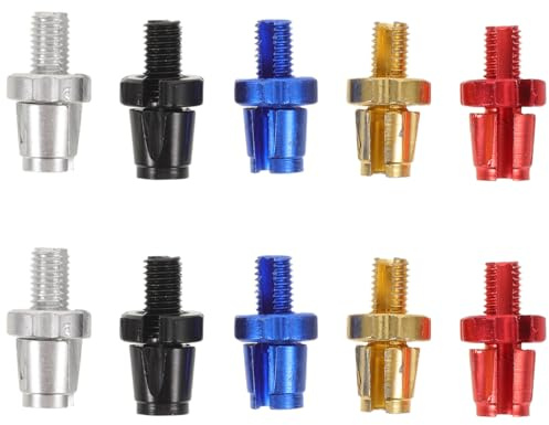 ULTECHNOVO 10pcs Aluminum Alloy Bicycle Brake Lever Adjustment Screws with Barrel Fasteners for Mountain and Road Bikes Brake Caliper Bolts for Enhanced Control and Responsive Braking