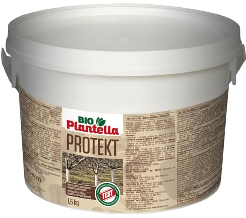 Unichem BIO PLANTELLA PROTEKT – Organischer Baumschutz gegen Frost, Hitze & Rissbildung | Weißanstrich für Baumstämme – Natürlicher Winterschutz | 100% Pflanzenverträglich