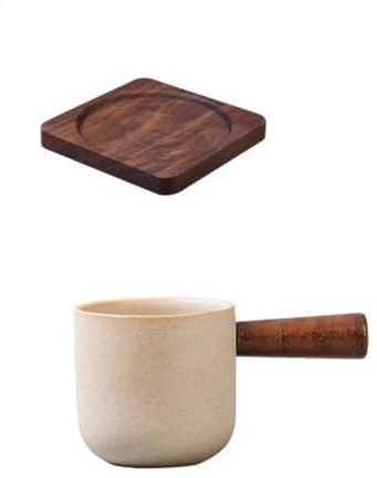 Kaffeetasse im japanischen Stil, Keramik-Teetasse, Teetrinkbecher, Ton-Espressotasse, große Teeschale für Zuhause (Stil 3)
