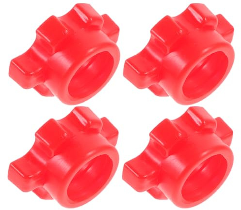Abaodam 4Pcs Dumbbell Lock Nuts Barbell Collars Weightlifting Clips Barbell Lock Clamps Gym Nut Accessories for Home Fitness Equipment