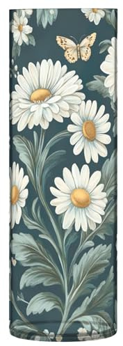 Sevdomey Daisies and Chrysanthemums Clear Vase for Home Decor, Farmhouse Decor Flower Plastic Vase for Your Bedroom, Kitchen, Office, Living Room, Bathroom