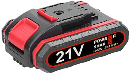 SEAFRONT 21V Replacement Battery and Adapter Set for Cordless Power Tools Mini Chainsaw 1300mAh Lithium Battery with Multiple Protections Handheld Portable Electric Tool Accessory