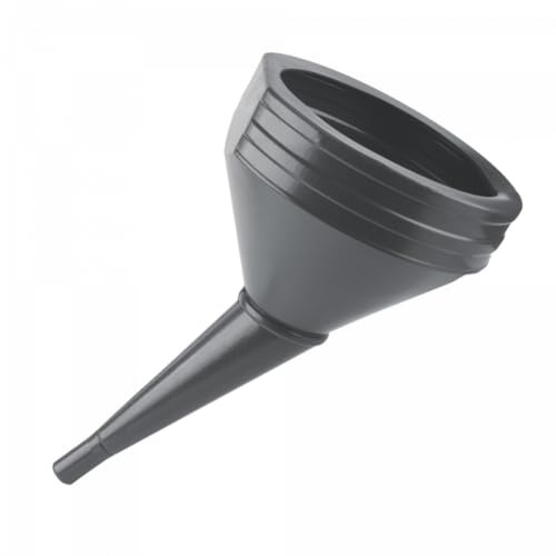 XXL Anti Static Angled Fuel Funnel with Mesh Filter - Wide Mouth Petrol Diesel Funnel for Cleaner Refuelling - Spill Reduced Pouring for Jerry Can Cars Vans Garage Workshop Maintenance