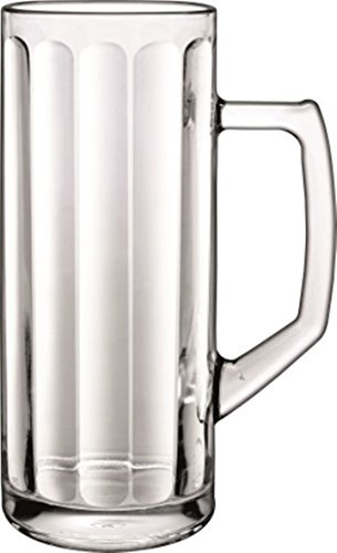 Borgonovo 6er Bierseidel Reno Optik, geeicht 0,5L, verschiedene Größen, Spülmaschinen geeignet