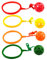 4 Stücke Kinder Springring Fußkreisel: Hüpfring Bälle Fitness Springseil Knöchel Überspringen Spielzeug für Outdoorspiele - Jumping Ball Swing Fußkreisel für Mädchen von 6-10 Jahren