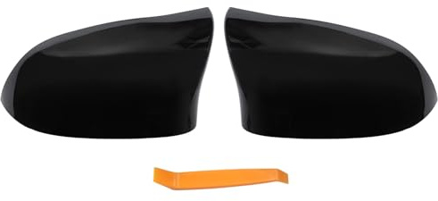 Doo Engy Spiegelkappen Außenspiegel Kappen Seitenspiegel Abdeckkappen Rückspiegel Abdeckung Rückspiegelkappe Spiegel Gehäuse Spiegelgehäuse schwarz links und rechts für X3 F25 X4 F26 X5 F15 X6 F16