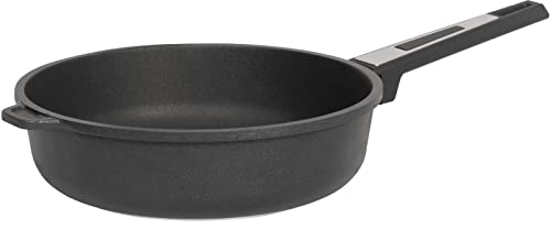 SKK kleine Guss Hochrand-Bratpfanne Ø 20 cm - ohne Induktion - Antihaft beschichtete Schmor-Pfanne mit hohem Rand - Made in Germany