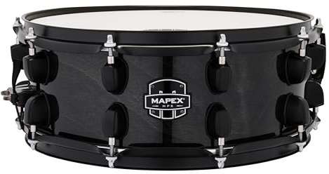 Mapex MPX Maple/Poplar Snare Drum - 5.5 x 14-inch - Black with Black Hardware