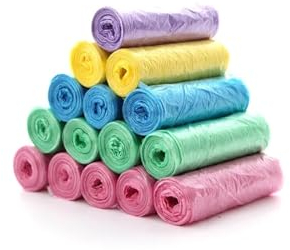 100Pcs Household Disposable Separate Trash Pouch Kitchen Storage Garbage Bags Cleaning Waste Bag Plastic Bag 5 Rolls (Color : Yellow, Size : 45x50cm)