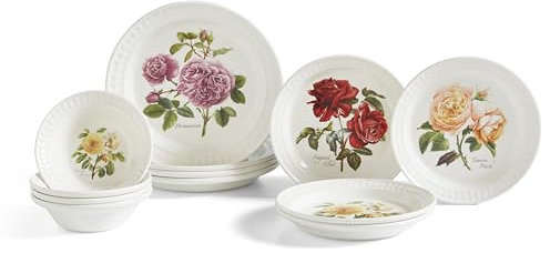 Portmeirion Botanic Roses 12 Piece Tableware Set