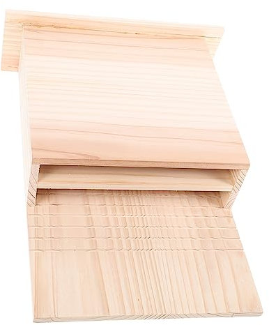 CAXUSD Fledermauskasten Aus Holz Für Außenbereich Fledermausunterkunft Im Garten Handgefertigtes Haustierhaus
