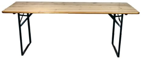 Biertisch 220 x 80 cm aus Holz Maligi Home MG-CARVI