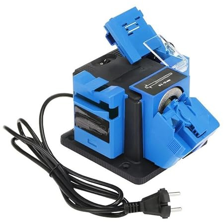 Electric Multifunctional Sharpener - 96W High Strength Drill Bit Sharpener with High Hardness Grinding Wheel, Adjustable Electric Knife Scissors Chisel HSS Drill Sharpening Machine