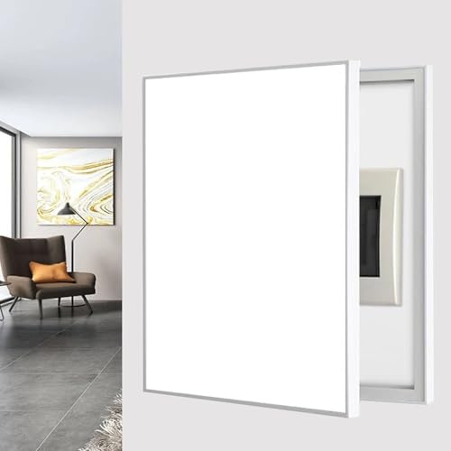 Vibeo Cache Compteur Electrique Cache-Panneau Électrique Décoratif pour Mur, Cache-boîte à Fusibles 40 45 50 60 70 80 cm, Cache-boîte de Distribution Intérieur Uni(White,24x31in/60x80cm)