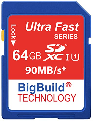 Tarjeta de memoria de 64 GB y 90 MB/s para cámara Panasonic Lumix DMC-GX80, clase 10 SD SDXC