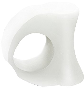 FabaCare Corbby Zehentrenner mit Ring Gel Corector, Hallux Valgus Zehenspreizer, Gel-Korrektor, Silikon Zehenkeil, Größe L