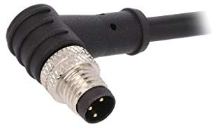 PXPPVC08RAM03ACL010PVC Connettore: M8 maschio PIN: 3 angolari con passacavo,con