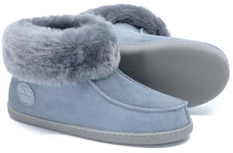 Vanuba Handgemacht Lammfell Hausschuhe Damen - Pantoffeln Damen