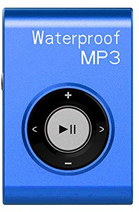 GZLMMY Lecteur MP3 étanche IPX8 intégré 8 Go pour sport, natation, course, plongée, surf, musique avec radio FM et fonction Shuffle Casque Hi-Fi (bleu)
