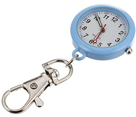 ibasenice 1 Pc Reloj De Regalos para Hombre Llavero De Reloj De Bolsillo Reloj con Funda De Silicona Digital Antiguo Hombres y Mujeres Mini Material De La Hebilla: Acero Inoxidable