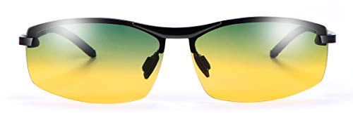 YIMI Polarisierte Photochrome Sonnenbrille fuer Maenner Frauen UV400-Schutz fuer Tag und Nacht beim Fahren Laufen Angeln Brillen